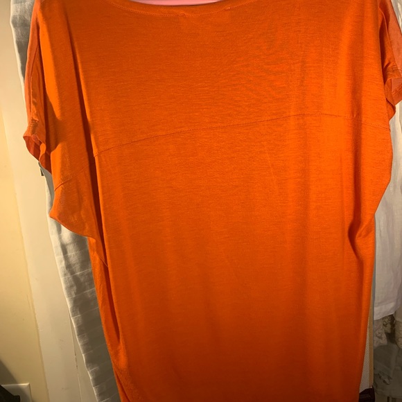 Michael Kors large orange short sleeve shirt - Picture 9 of 10